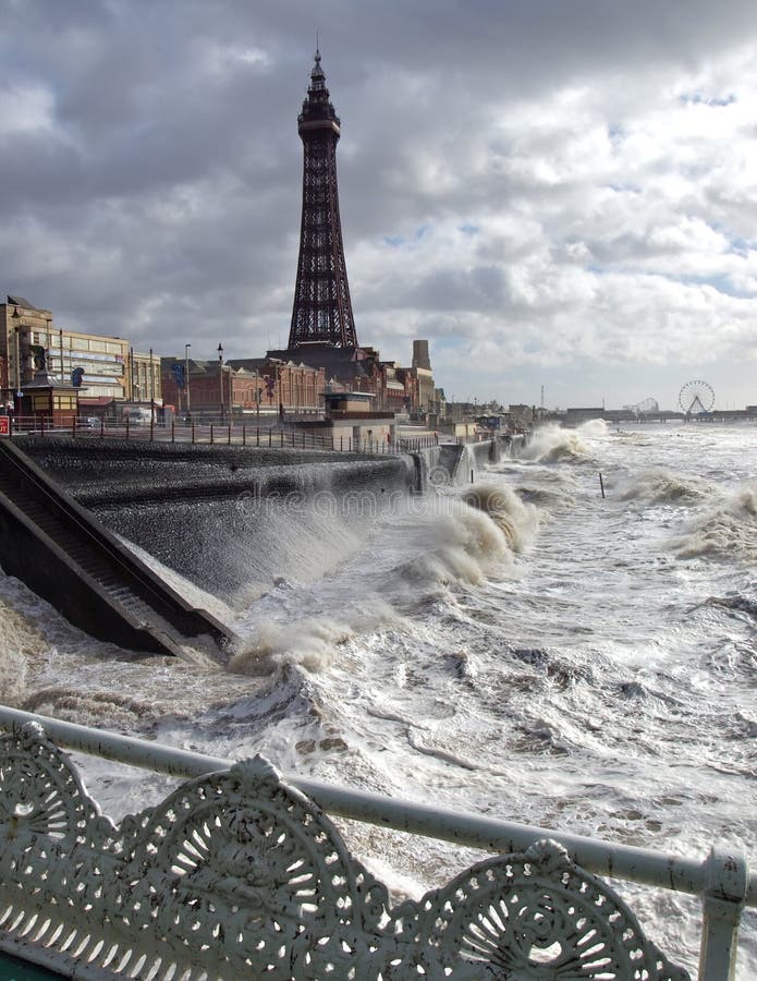 Tempête de Blackpool images stock Tempête de Blackpool images stock