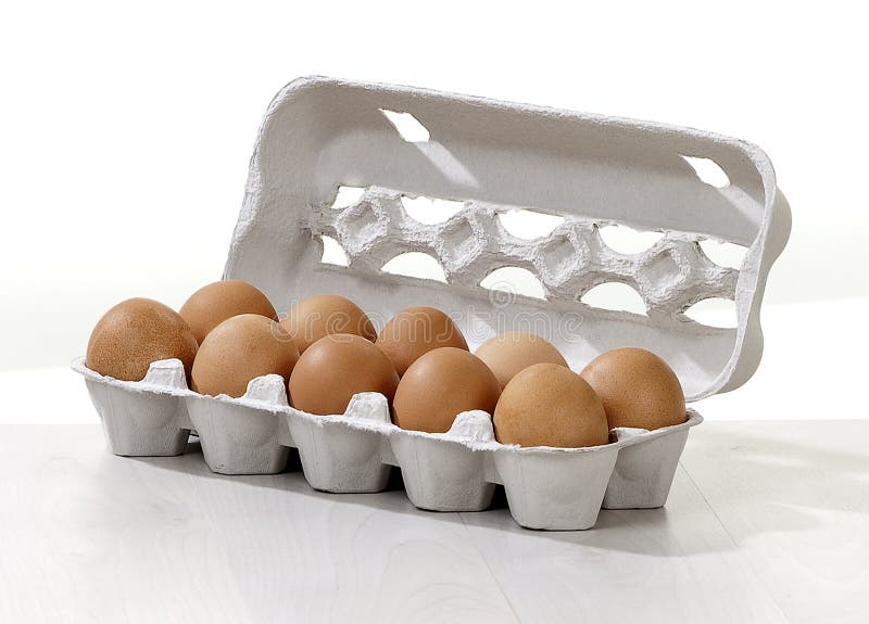 Eggs in a carton box