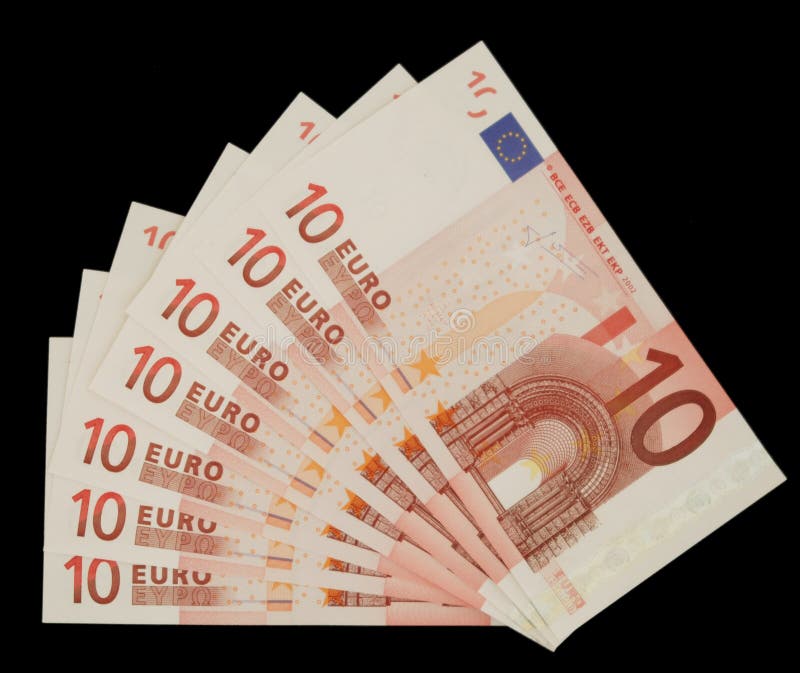Ten euro notes