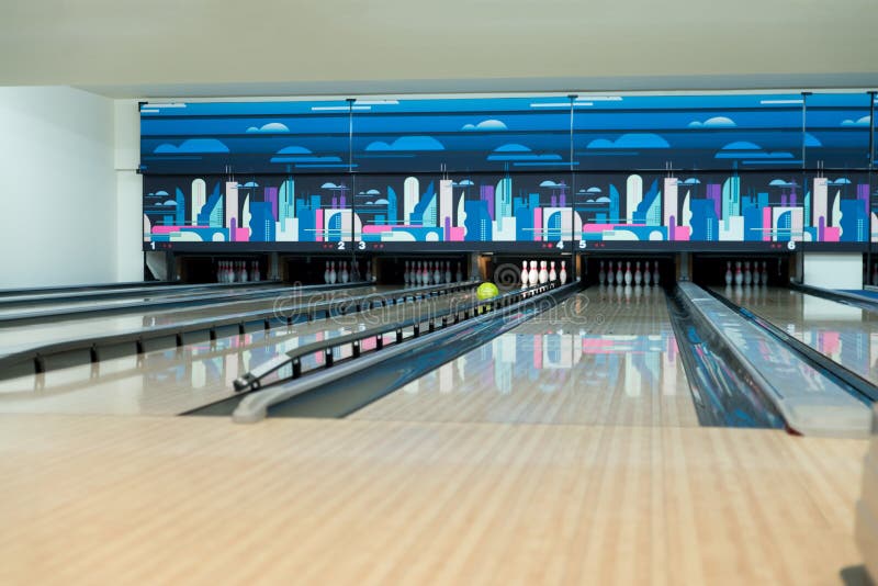 Ten Pin Bowling stock photo. Image of floor, rack, play 36738954