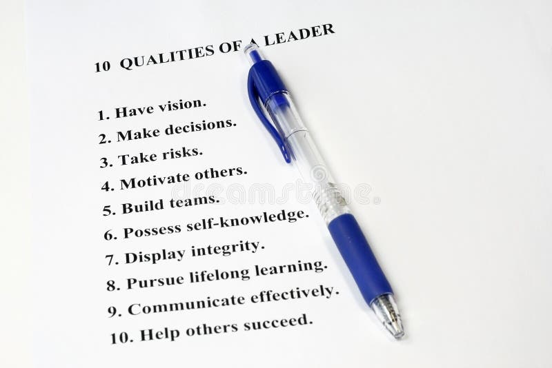 Ten Qualities of a Leader