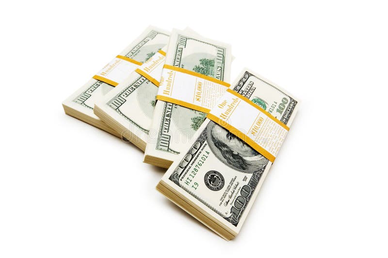 Ten thousand dollar stacks stock image. Image of dollars 6317531