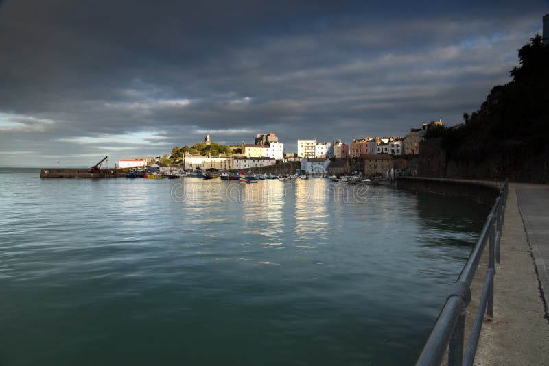 Tenbyhaven, West-Wales, Pembrokeshire, het UK royalty-vrije stock afbeelding Tenbyhaven, West-Wales, Pembrokeshire, het UK royalty-vrije stock afbeelding