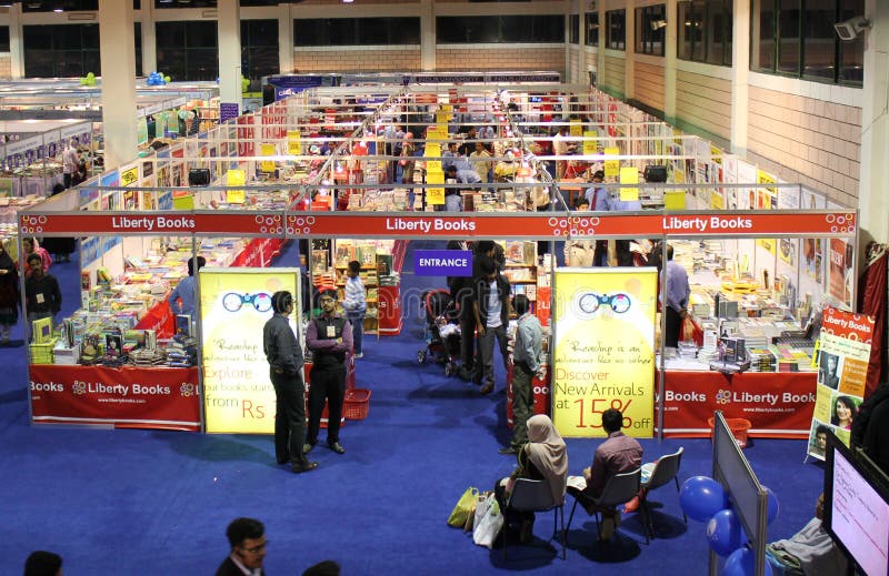 Banca da Liberty Books na 8ª KIBF fotografia de stock