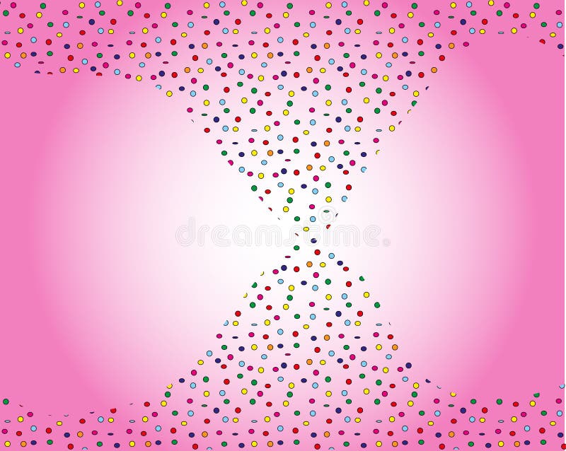 Tenda dei coriandoli su fondo rosa royalty illustrazione gratis Tenda dei coriandoli su fondo rosa royalty illustrazione gratis