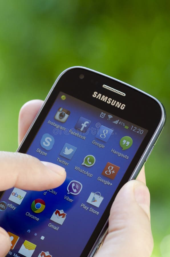 Tendenza della galassia di Samsung fotografia stock libera da diritti