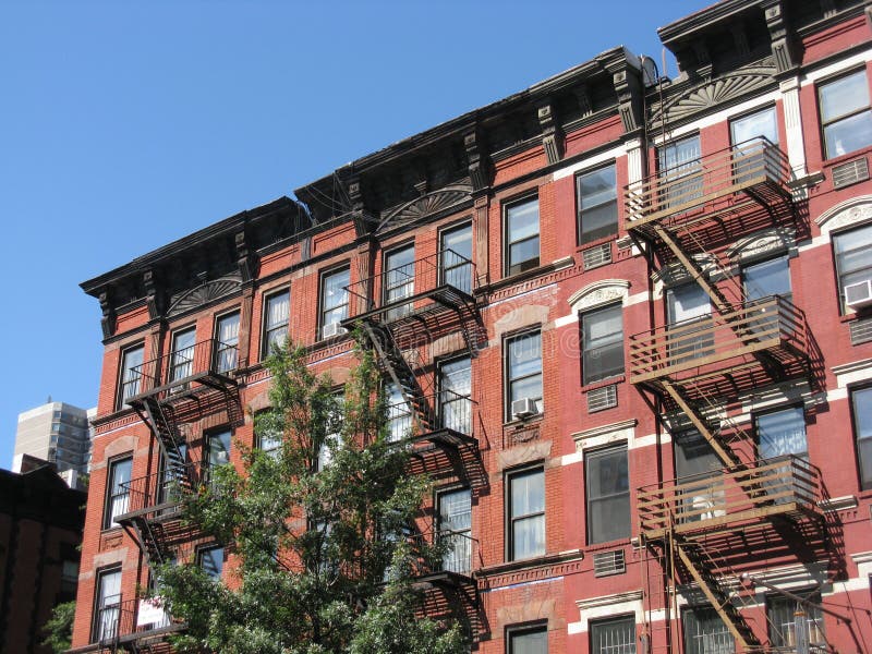 Tenement Style Apartments, New York City Stock Photo - Image: 44436842