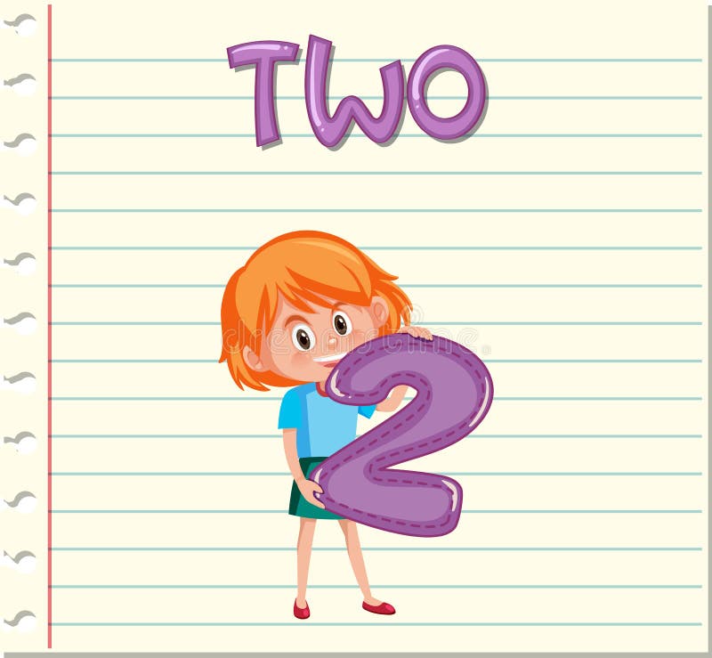 Tenencia número 2 de la muchacha stock de ilustración Tenencia número 2 de la muchacha stock de ilustración