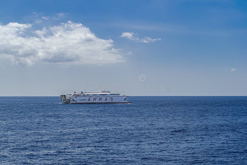 Naviera Armas fast ferry royalty free stock photography