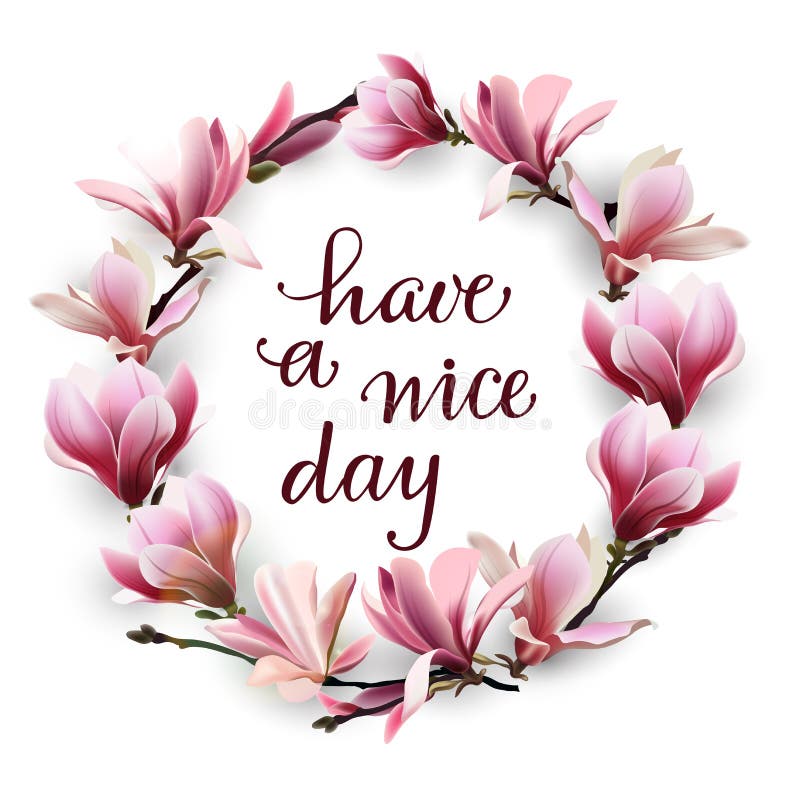 Tenga un día agradable Letras dibujadas mano aisladas en blanco libre illustration Tenga un día agradable Letras dibujadas mano aisladas en blanco libre illustration
