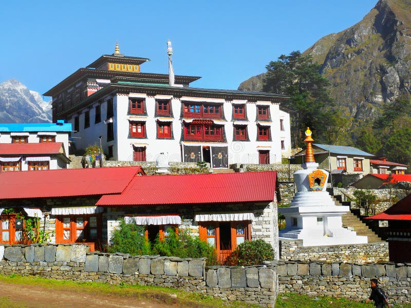 Nepal Buddhist Monastery stock images