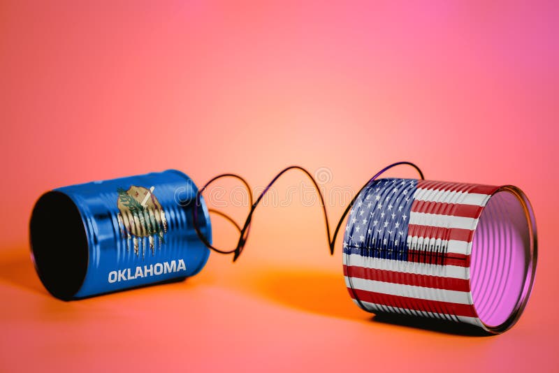 Tenn kan ringa med USA och Oklahoma USA tillståndsflaggor svart telefon för kommunikationsbegreppsmottagare arkivfoto Tenn kan ringa med USA och Oklahoma USA tillståndsflaggor svart telefon för kommunikationsbegreppsmottagare arkivfoto