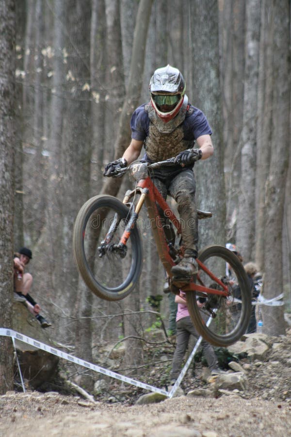 Dirt Bike Downhill at Wind Rock Bicycle Park in Oliver Springs, Tennessee, USA. The Downhill event is part of Tennessee Nationals MBT 2023. Highland Productions LLC, Highland Productions Media, US Press Agency, German Daily News, Mountain Bike, Trail Riding, Jumps, Ramps, St. Louis Spokes, Red Bull, Rock Shox, SRAM, Cycling Weekly, Cycling News Feed, USA Cycling, Bike Radar, Dirt Mountain Bike, 03 25 2023. Dirt Bike Downhill at Wind Rock Bicycle Park in Oliver Springs, Tennessee, USA. The Downhill event is part of Tennessee Nationals MBT 2023. Highland Productions LLC, Highland Productions Media, US Press Agency, German Daily News, Mountain Bike, Trail Riding, Jumps, Ramps, St. Louis Spokes, Red Bull, Rock Shox, SRAM, Cycling Weekly, Cycling News Feed, USA Cycling, Bike Radar, Dirt Mountain Bike, 03 25 2023