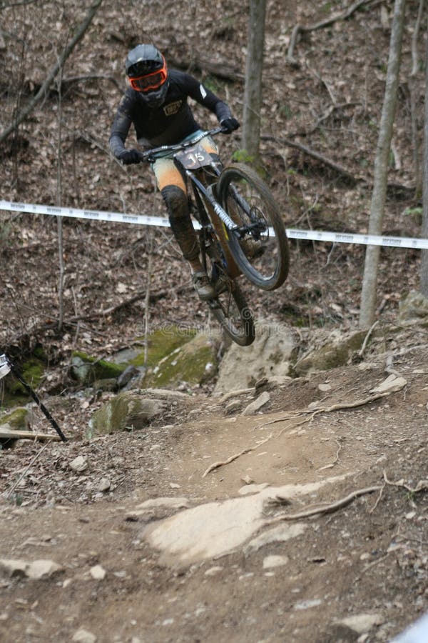 Dirt Bike Downhill at Wind Rock Bicycle Park in Oliver Springs, Tennessee, USA. The Downhill event is part of Tennessee Nationals MBT 2023. Highland Productions LLC, Highland Productions Media, US Press Agency, German Daily News, Mountain Bike, Trail Riding, Jumps, Ramps, St. Louis Spokes, Red Bull, Rock Shox, SRAM, Cycling Weekly, Cycling News Feed, USA Cycling, Bike Radar, Dirt Mountain Bike, 03 25 2023. Dirt Bike Downhill at Wind Rock Bicycle Park in Oliver Springs, Tennessee, USA. The Downhill event is part of Tennessee Nationals MBT 2023. Highland Productions LLC, Highland Productions Media, US Press Agency, German Daily News, Mountain Bike, Trail Riding, Jumps, Ramps, St. Louis Spokes, Red Bull, Rock Shox, SRAM, Cycling Weekly, Cycling News Feed, USA Cycling, Bike Radar, Dirt Mountain Bike, 03 25 2023