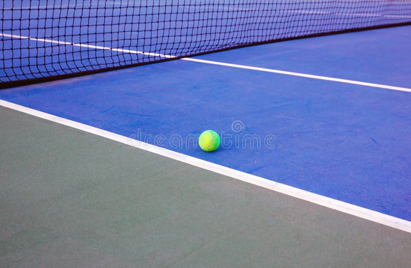 A ball in tennis court - sport