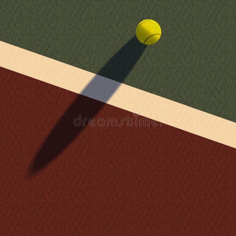 Tennis ball on the court stock photo Tennis ball on the court stock photo