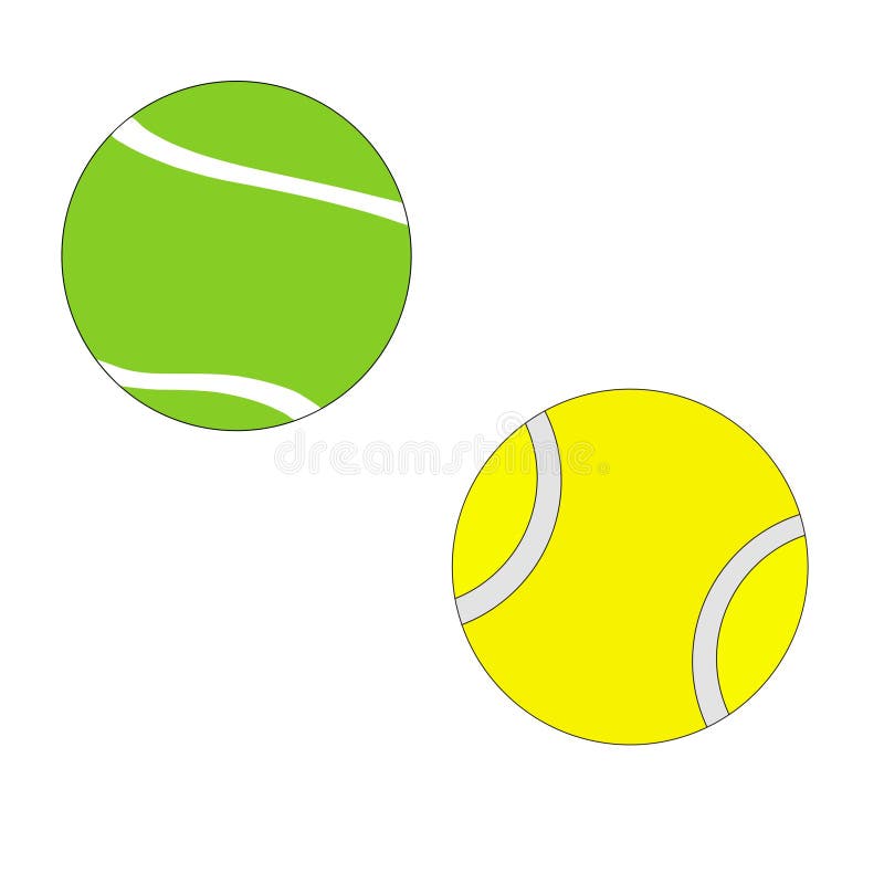 Tennis ball (vector) stock vector. Illustration of color - 11441695
