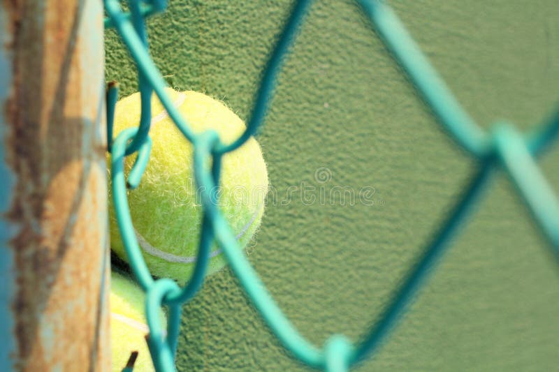 Tennis balls stock image. Image of individual, hard, court 41107825