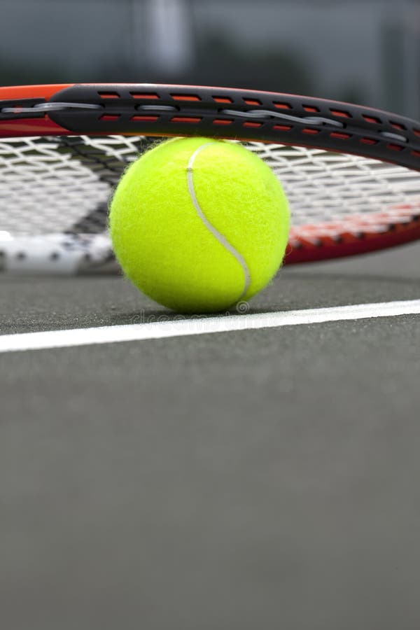 Tennis Balls and Racket stock image. Image of competition 14456227