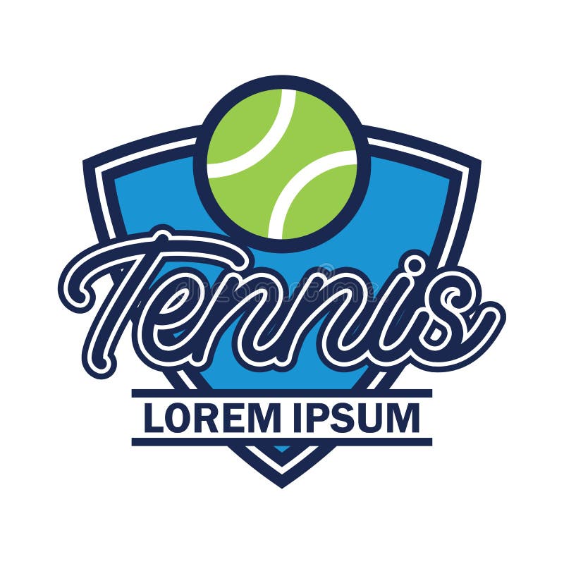 Tennis court logo with text space for your slogan / tag line stock illustration Tennis court logo with text space for your slogan / tag line stock illustration