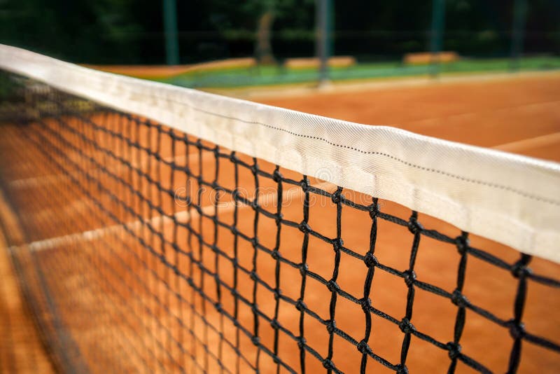 Tennis Court Net Closeup, Selective Focus. Stock Photo Image of