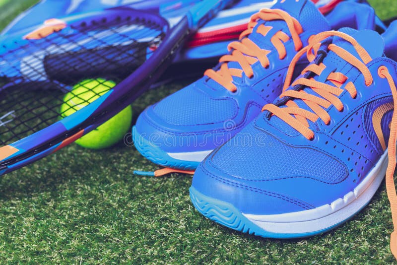 Tennis equipment stock image. Image of strings, leisure 61751379