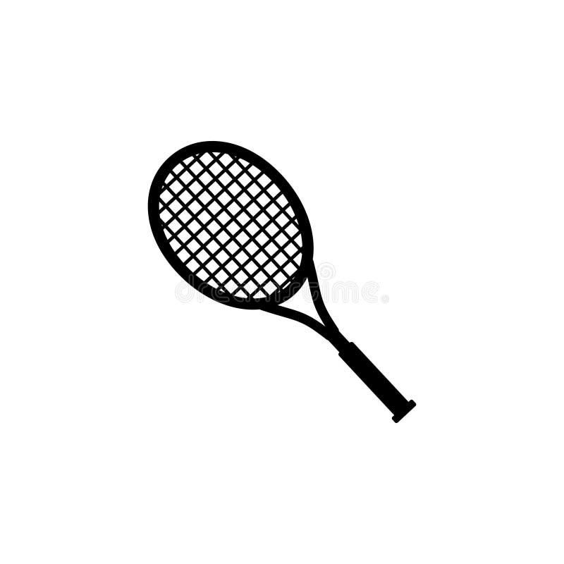 Tennis racquet icon symbol stock illustration. Illustration of racquet -  110822044