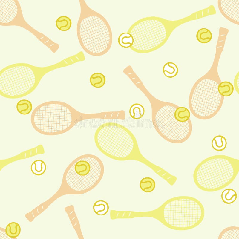 Tennis seamless pattern.