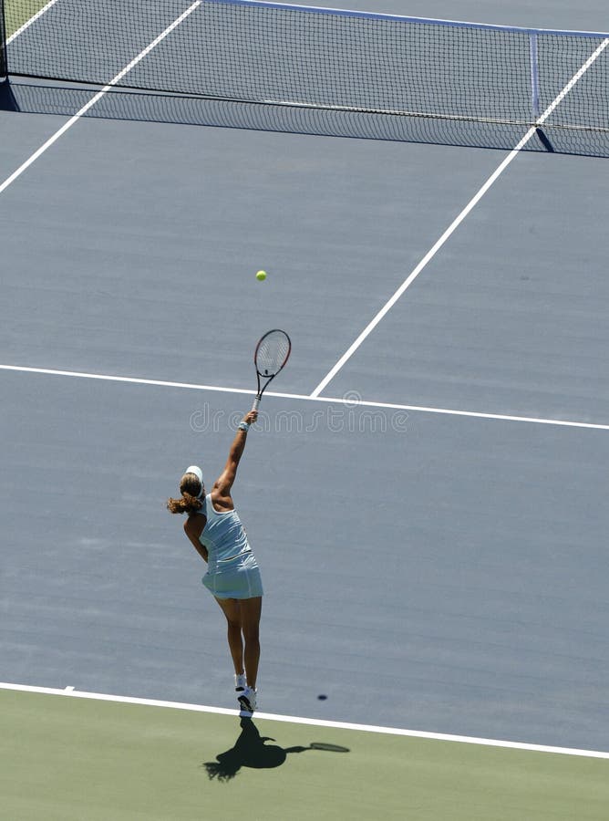 Tennis Serve royalty free stock image