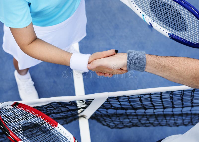 Tennis Coaching Trainer Training Exercise Active Concept Stock Image