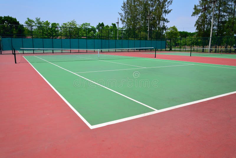 Tennisbaan stock fotografie Tennisbaan stock fotografie