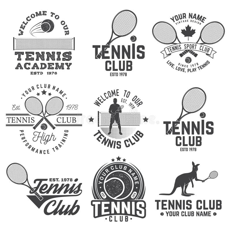 Tennisclub Vector illustratie