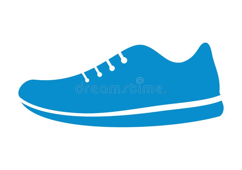 Vector illustration of the running sneaker on white. Vector illustration of the running sneaker on white