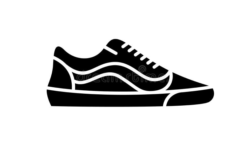 Sneaker running shoes. Casual simple style logo. Vector illustration icon of fitness and sport, gym shoe. Black sign of shop on white background. Image for web or print design. Sneaker running shoes. Casual simple style logo. Vector illustration icon of fitness and sport, gym shoe. Black sign of shop on white background. Image for web or print design.