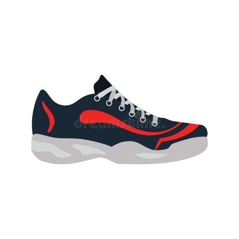 Sneaker icon. Flat color design. Vector illustration. Sneaker icon. Flat color design. Vector illustration