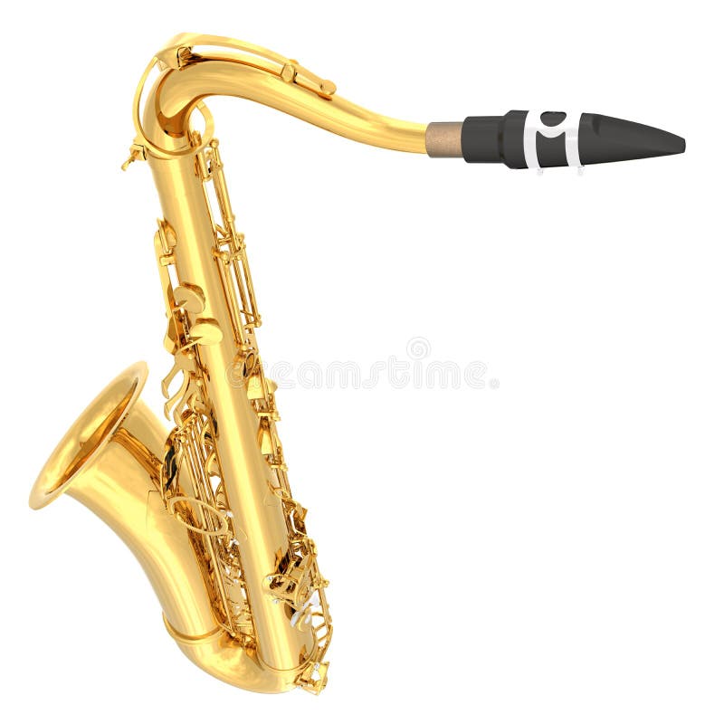 Tenor Saxophone Isolated White Stock Illustrations 169 Tenor Saxophone Isolated White Stock