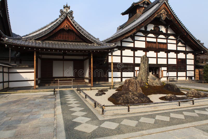 Tenryu-ji Zen Temple in Arashiyama. immagini stock libere da diritti Tenryu-ji Zen Temple in Arashiyama. immagini stock libere da diritti