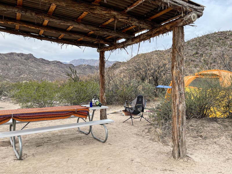 Tent Camping Big Bend State Park Editorial Stock Photo Image of