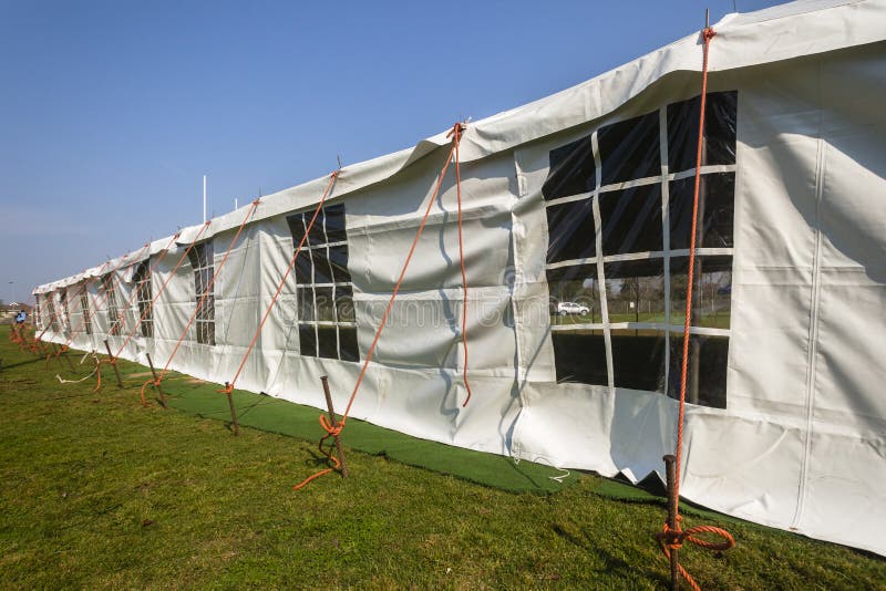 Tent Groot Wit stock foto's Tent Groot Wit stock foto's