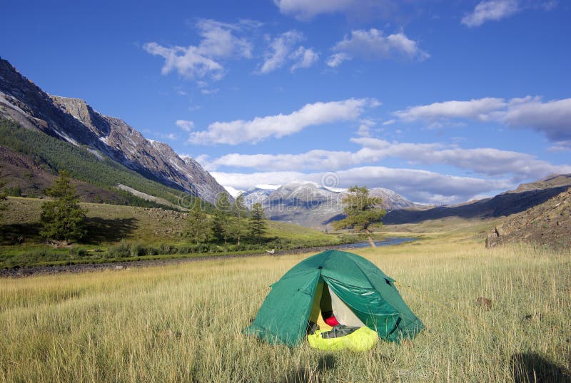 Tent near the river