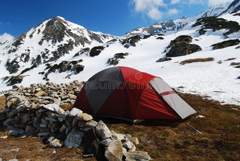 Camping in Bucura Lake area - Retezat mountains - Romania. Camping in Bucura Lake area - Retezat mountains - Romania