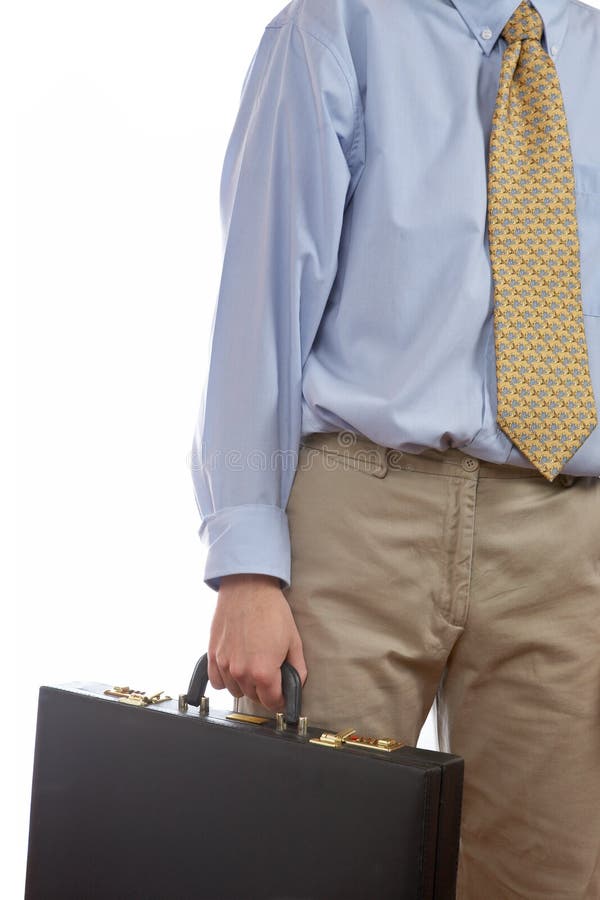 Tenendo una valigetta da lavoro immagini stock libere da diritti