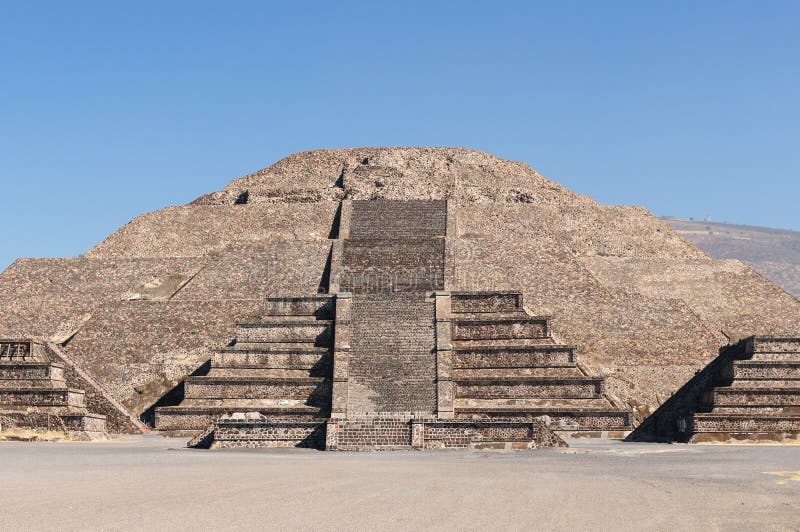 Teotihuacan azteka ruiny blisko Meksyk zdjęcia stock
