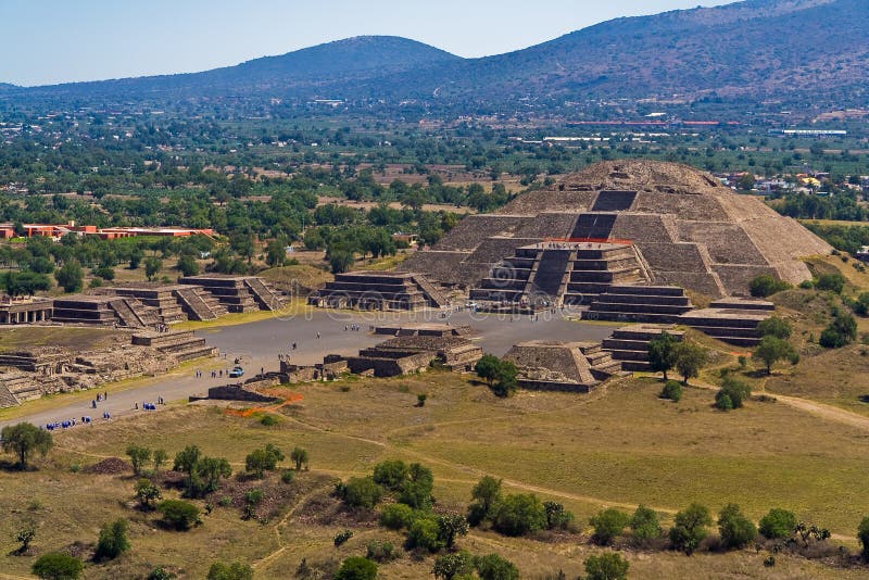 teotihuacan mexico moonpyramid arkivfoto teotihuacan mexico moonpyramid arkivfoto