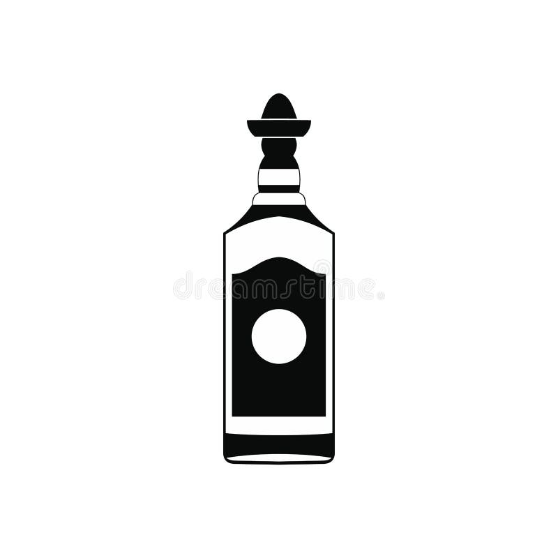 Tequila butelki ikona, prosty styl royalty ilustracja Tequila butelki ikona, prosty styl royalty ilustracja