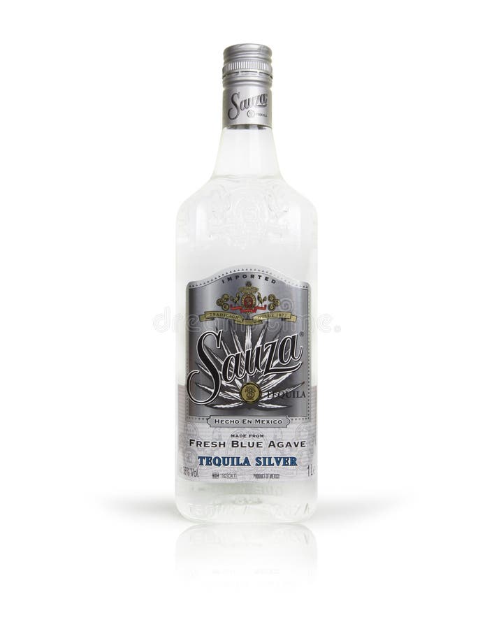 Tequila de Sauza de bouteille photographie stock libre de droits Tequila de Sauza de bouteille photographie stock libre de droits