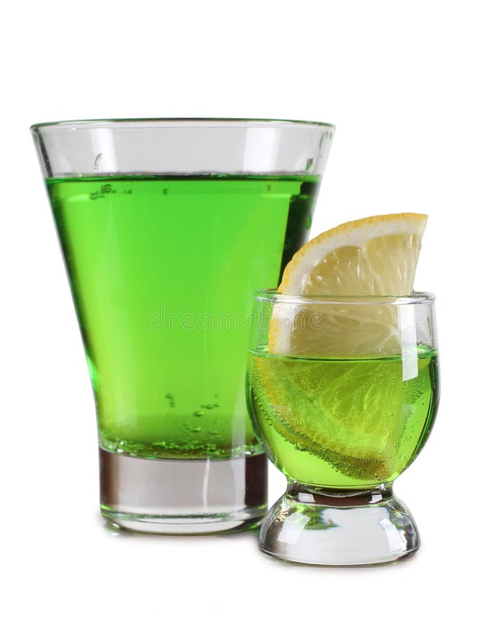 Tequila green cups and lemon