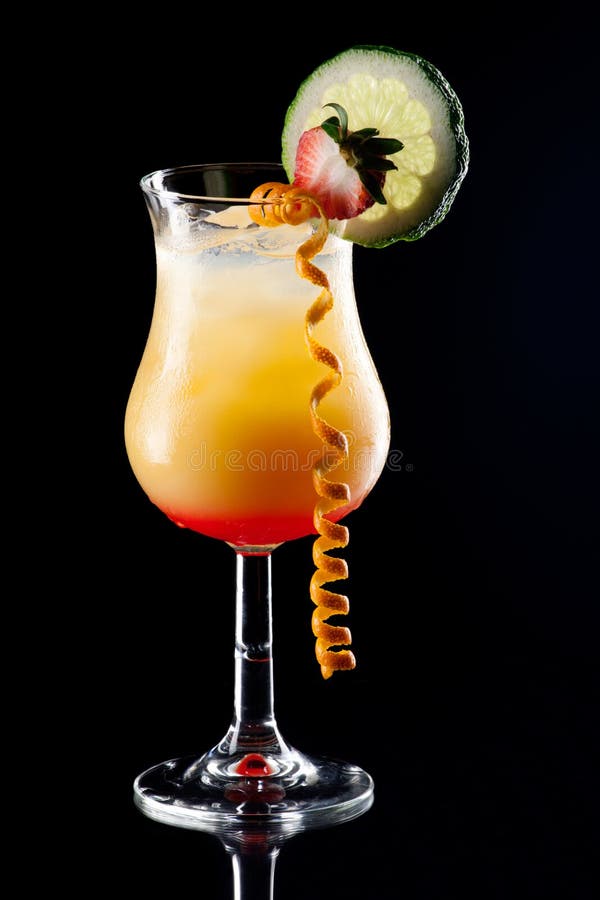 Tequila sunrise Cocktail stock photo. Image of beverage - 8826910