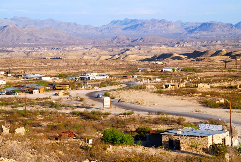 Terlingua miasto widmo zdjęcia royalty free