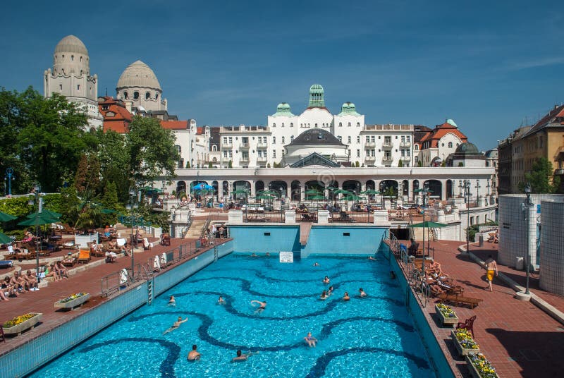 Terme di Gellert a Budapest immagine stock libera da diritti Terme di Gellert a Budapest immagine stock libera da diritti